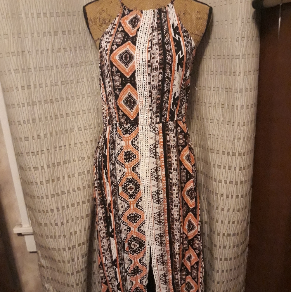 Tribal print maxi dress